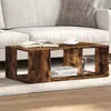 Image de Table Basse Chêne Fumé 89,5x48x30 Cm Bois D'ingénierie Vidaxl