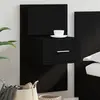 Image de Table De Chevet Murale Avec Lumières Led Noir Vidaxl