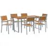 Image de Vidaxl ensemble de salle à manger pour jardin 7 pcs gris