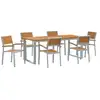 Image de Vidaxl ensemble de salle à manger pour jardin 7 pcs gris