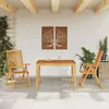 Image de vidaXL Ensemble à manger de jardin 3 pcs Bois dacacia solide 3295255