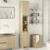 Image de Armoire Salle De Bain Chêne Sonoma 30x30x190 Cm Vidaxl