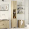 Image de vidaXL Armoire salle de bain chêne sonoma 30x30x190 cm armoire de rangement de salle de bain meuble de salle de bain 849657