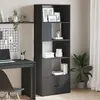 Image de Bibliothèque Noir 70x36x189 Cm Bois D'ingénierie Vidaxl