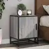 Image de Tables De Chevet 2 Pcs Sonoma Gris Bois D'ingénierie Et Métal Vidaxl