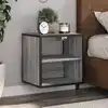 Image de Tables De Chevet Murales 2 Pcs Sonoma Gris 40x31x39,5 Cm Vidaxl