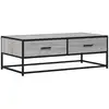 Image de Vidaxl table basse sonoma gris 100x50x35 cm bois d'ingénierie et métal