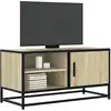Image de Meuble Tv Chêne Sonoma 80x34,5x40 Cm Bois D'ingénierie Et Métal Vidaxl