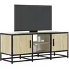 Image de Meuble Tv Chêne Sonoma 100x35x41 Cm Bois D'ingénierie Et Métal Vidaxl