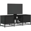 Image de Meuble Tv Noir 120x35x41 Cm Bois D'ingénierie Et Métal Vidaxl