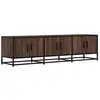 Image de Vidaxl meuble tv chêne marron 150x35x41 cm bois d'ingénierie et métal