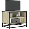 Image de Meuble Tv Chêne Sonoma 61x40x46 Cm Bois D'ingénierie Et Métal Vidaxl