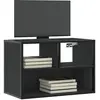 Image de Meuble Tv Noir 60x31x39,5 Cm Bois D'ingénierie Et Métal Vidaxl