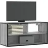 Image de Meuble Tv Sonoma Gris 80x31x39,5 Cm Bois D'ingénierie Et Métal Vidaxl