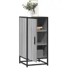Image de Buffet Sonoma Gris 35,5x35x76 Cm Bois D'ingénierie Et Métal Vidaxl