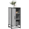 Image de vidaXL Buffet sonoma gris 355x35x76 cm bois dingénierie et métal meuble de rangement meuble de rangement de cuisine 848942