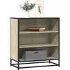 Image de Buffet Chêne Sonoma 68x35x76 Cm Bois D'ingénierie Et Métal Vidaxl