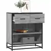 Image de Buffet Sonoma Gris 68x35x76 Cm Bois D'ingénierie Vidaxl