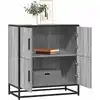 Image de Buffet Sonoma Gris 68x35x76 Cm Bois D'ingénierie Vidaxl