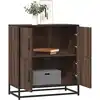 Image de Buffet Chêne Marron 68x35x76 Cm Bois D'ingénierie Vidaxl