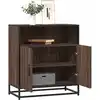 Image de Buffet Chêne Marron 68x35x76 Cm Bois D'ingénierie Vidaxl