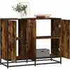 Image de Buffet Chêne Fumé 94x35x76 Cm Bois D'ingénierie Vidaxl
