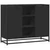 Image de Vidaxl buffet noir 92x35x76 cm bois d’ingénierie