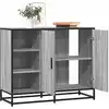 Image de Buffet Sonoma Gris 92x35x76 Cm Bois D'ingénierie Vidaxl