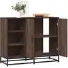 Image de Buffet Chêne Marron 92x35x76 Cm Bois D'ingénierie Vidaxl