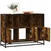 Image de Buffet Chêne Fumé 100x35x76 Cm Bois D'ingénierie Vidaxl
