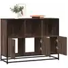 Image de Buffet Chêne Marron 100x35x76 Cm Bois D'ingénierie Vidaxl