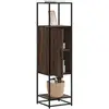 Image de Buffet Haut Chêne Marron 35,5x35x139 Cm Bois D'ingénierie Métal Vidaxl