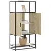 Image de Buffet Haut Chêne Sonoma 68x35x139 Cm Bois D'ingénierie Métal Vidaxl