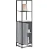 Image de Buffet Haut Sonoma Gris 35,5x35x139 Cm Bois D'ingénierie Métal Vidaxl