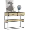 Image de Table Console Chêne Sonoma 90x35x80 Cm Bois D'ingénierie Vidaxl