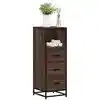 Image de Armoire De Bain Chêne Marron 35x37,5x100 Cm Bois D'ingénierie Vidaxl