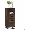 Image de vidaXL Armoire de bain chêne marron 35x375x100 cm bois dingénierie armoire de rangement de salle de bain placard de 849253