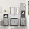 Image de Armoire De Lavabo De Salle De Bain Sonoma Gris 65x33x60 Cm Vidaxl