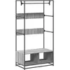 Image de Armoire Sonoma Gris 90x50x180 Cm Bois D'ingénierie Vidaxl