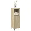 Image de Armoire Salle De Bain Chêne Sonoma 30x30x100 Cm Vidaxl