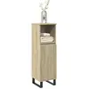 Image de Armoire Salle De Bain Chêne Sonoma 30x30x100 Cm Vidaxl