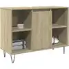 Image de Armoire Salle De Bain Chêne Sonoma 80x33x60cm Bois D'ingénierie Vidaxl