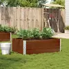 Image de Jardinière Marron 120x80 Cm Bois Massif De Pin Vidaxl