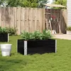 Image de vidaXL Jardinière noir 100x50 cm bois massif de pin jardinière dextérieur bac à fleurs bac à tomates jardinière de 3295392