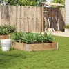 Image de vidaXL Jardinière 100x100 cm bois de pin massif jardinière dextérieur bac à fleurs bac à tomates jardinière de 3295395
