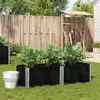 Image de Jardinière Noir 150x50 Cm Bois Massif De Pin Vidaxl