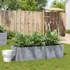 Image de vidaXL Jardinière gris 150x50 cm bois massif de pin jardinière dextérieur bac à fleurs bac à tomates jardinière de 3295409