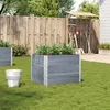 Image de vidaXL Jardinière gris 80x60 cm bois massif de pin jardinière dextérieur bac à fleurs bac à tomates jardinière de 3295421