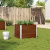 Image de Jardinière Marron 80x60 Cm Bois Massif De Pin Vidaxl
