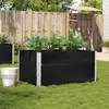 Image de Jardinière Noir 120x80 Cm Bois Massif De Pin Vidaxl